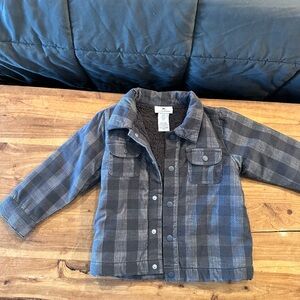 Plaid Kids Jacket - Gray